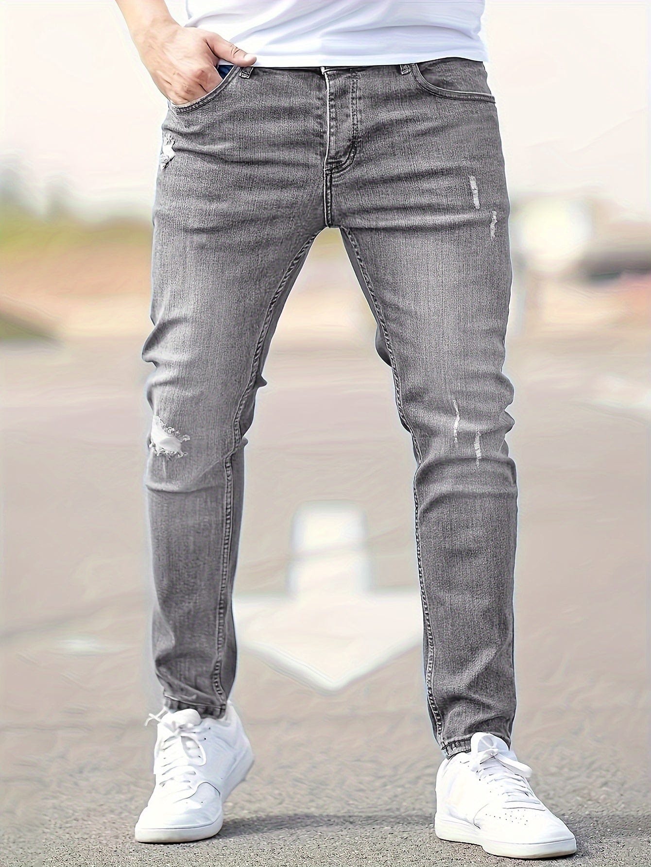 Alex - Jeans Slim Déchirés Tendance